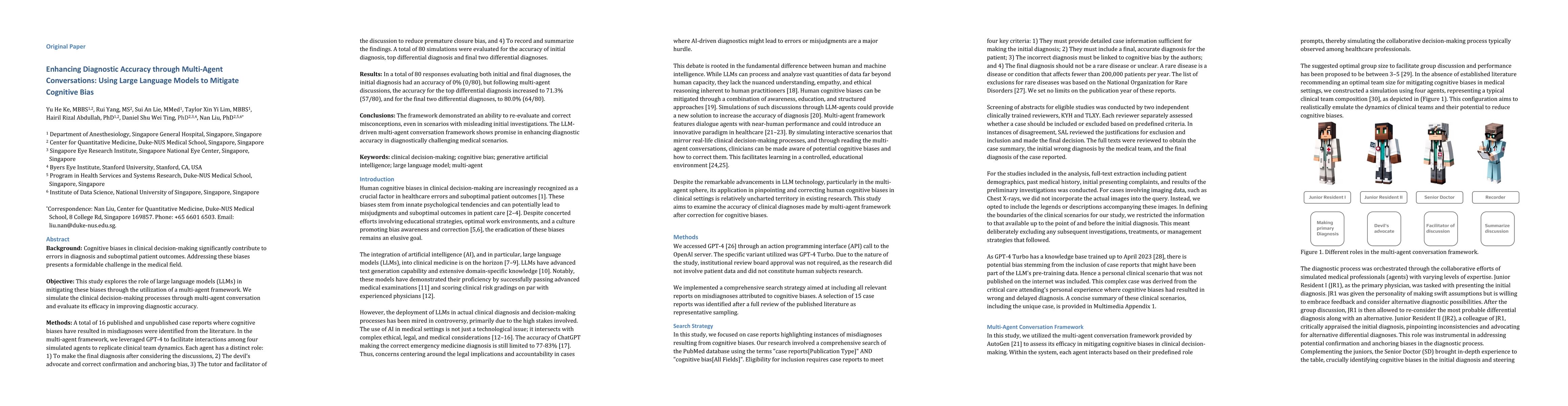 Thumbnail for Enhancing Diagnostic Accuracy through Multi-Agent Conversations: Using
  Large Language Models to Mitigate Cognitive Bias