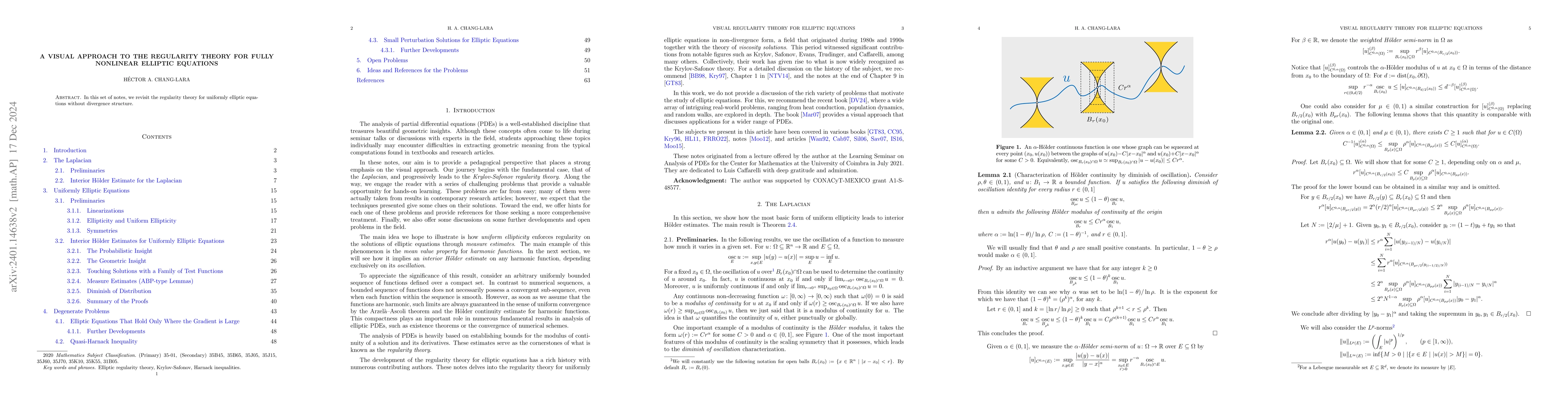 Thumbnail for A Visual Approach to the Regularity Theory for Fully Nonlinear Elliptic
  Equations