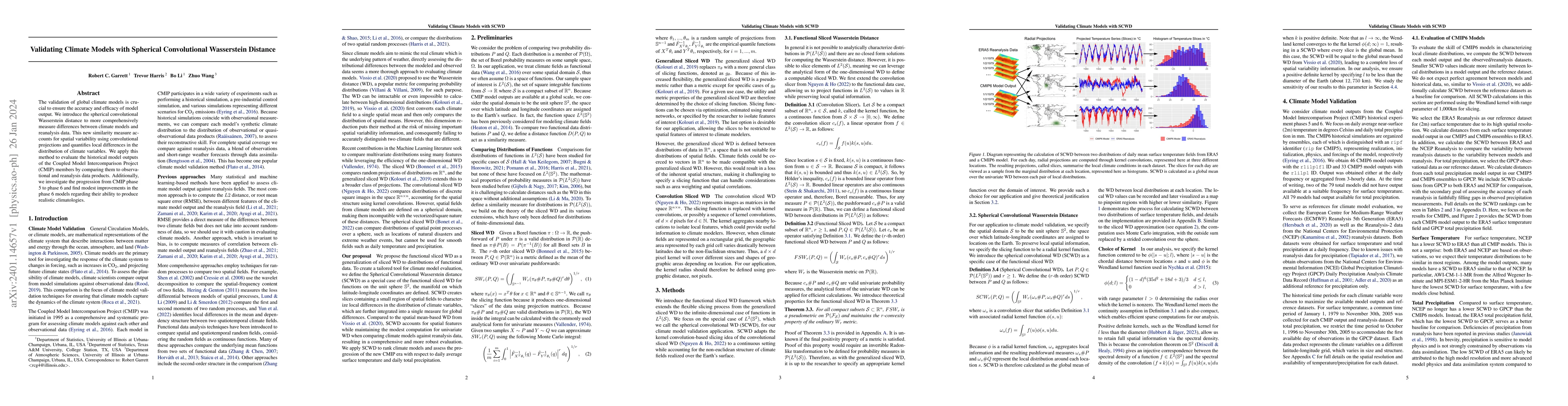 Thumbnail for Validating Climate Models with Spherical Convolutional Wasserstein
  Distance