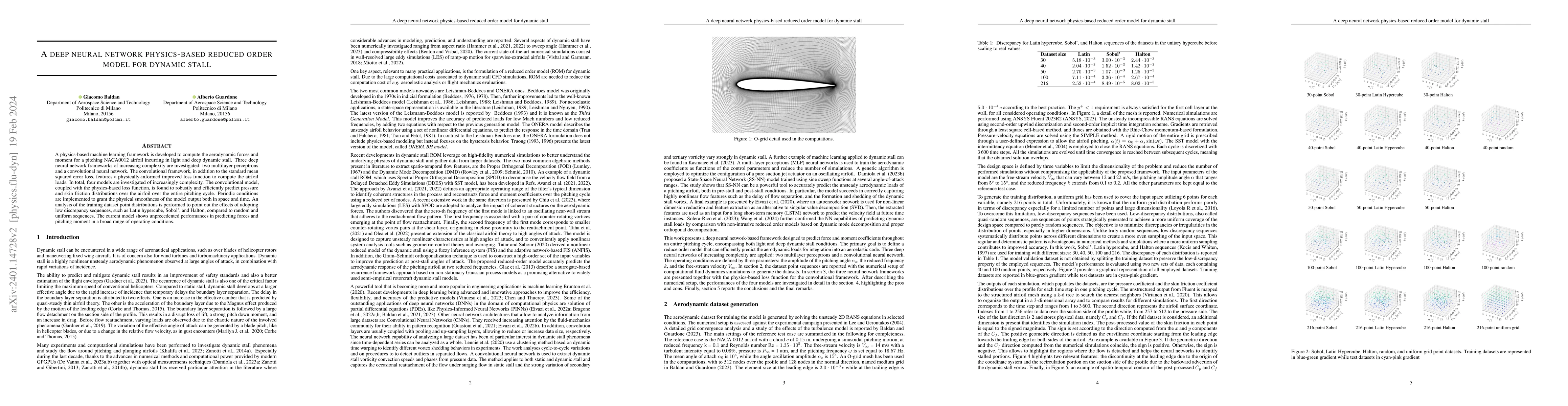 Thumbnail for A deep neural network physics-based reduced order model for dynamic
  stall
