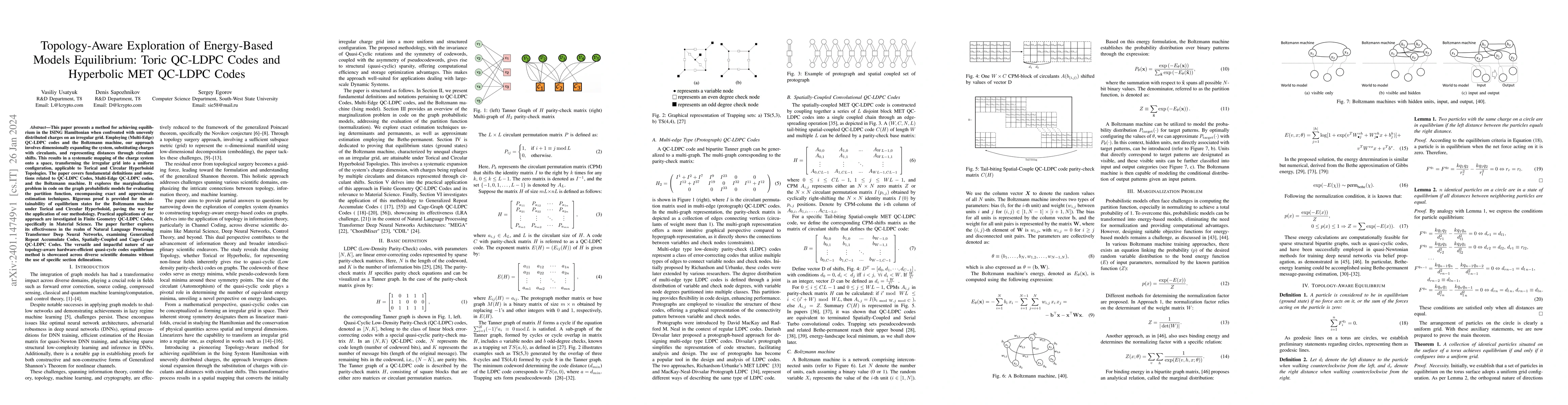 Thumbnail for Topology-Aware Exploration of Energy-Based Models Equilibrium: Toric
  QC-LDPC Codes and Hyperbolic MET QC-LDPC Codes