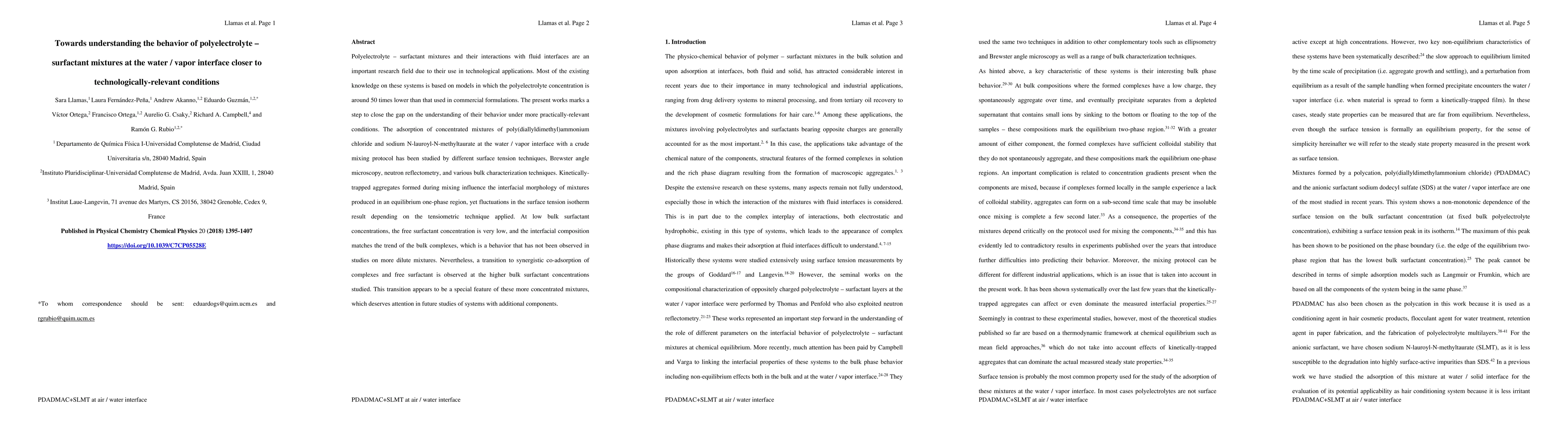 Thumbnail for Towards understanding the behavior of polyelectrolyte surfactant
  mixtures at the water vapor interface closer to technologically relevant
  conditions