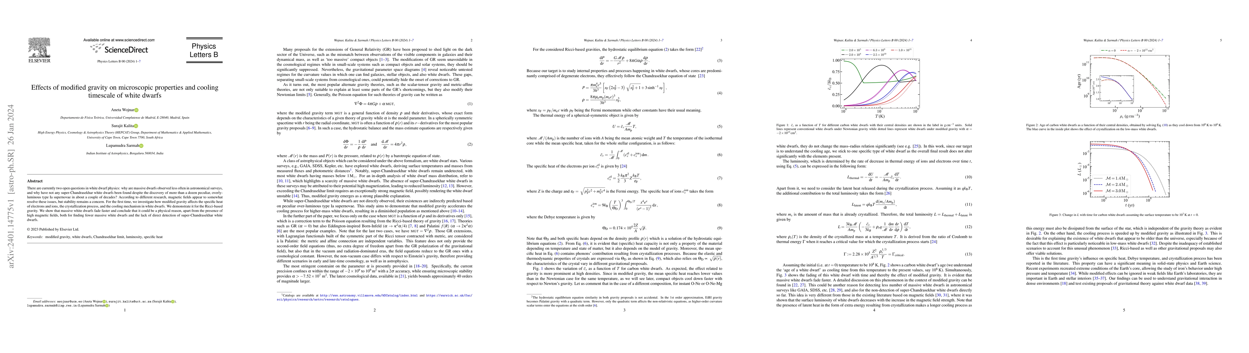 Thumbnail for Effects of modified gravity on microscopic properties and cooling
  timescale of white dwarfs