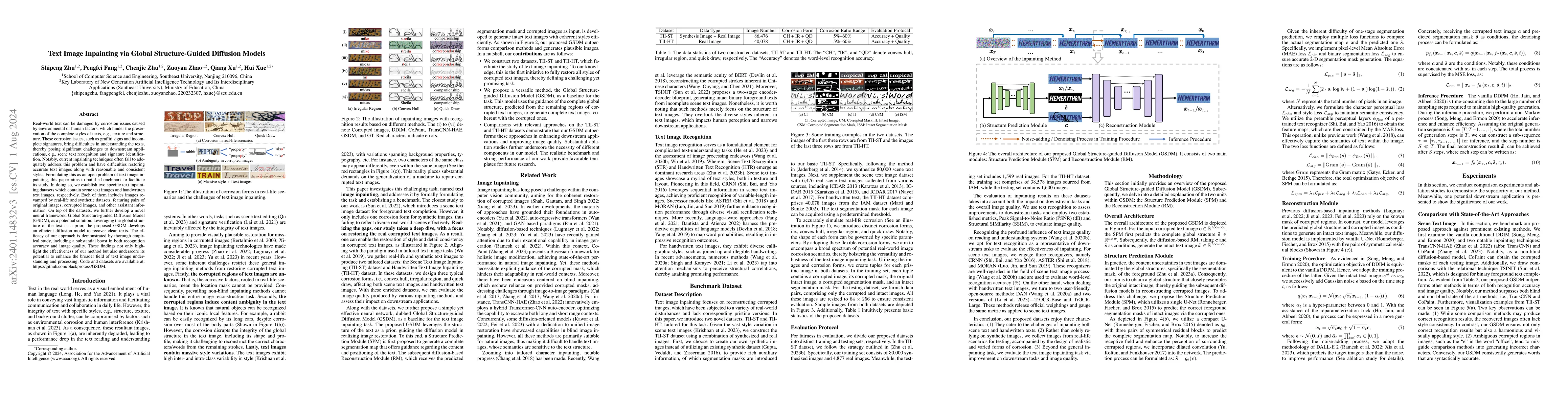 Thumbnail for Text Image Inpainting via Global Structure-Guided Diffusion Models