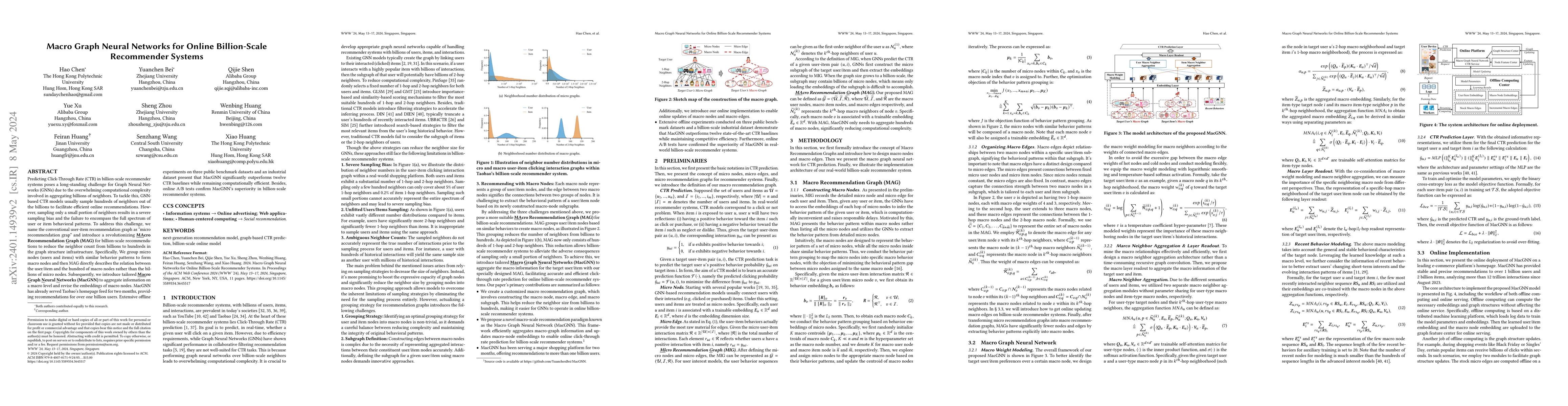 Thumbnail for Macro Graph Neural Networks for Online Billion-Scale Recommender Systems