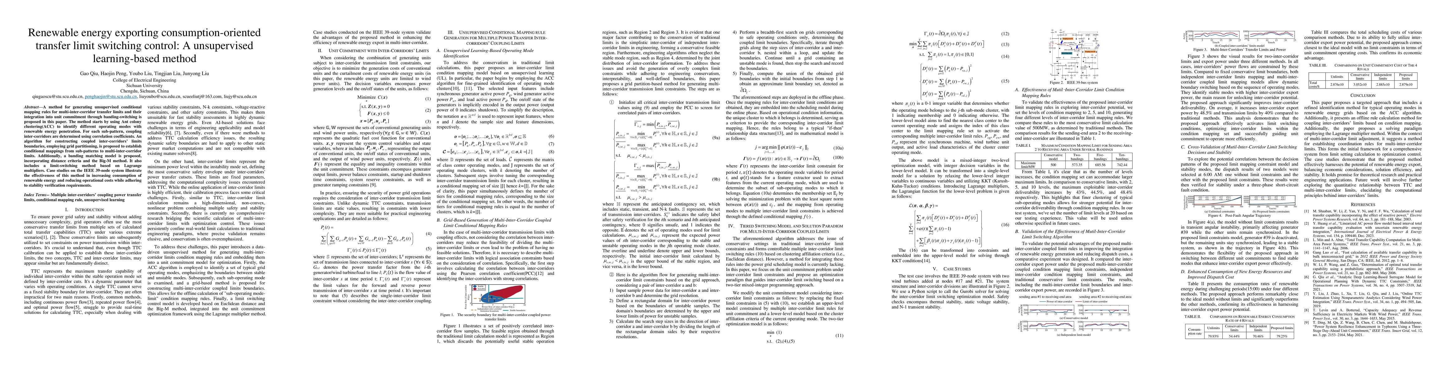 Thumbnail for Renewable energy exporting consumption-oriented transfer limit switching
  control: A unsupervised learning-based method