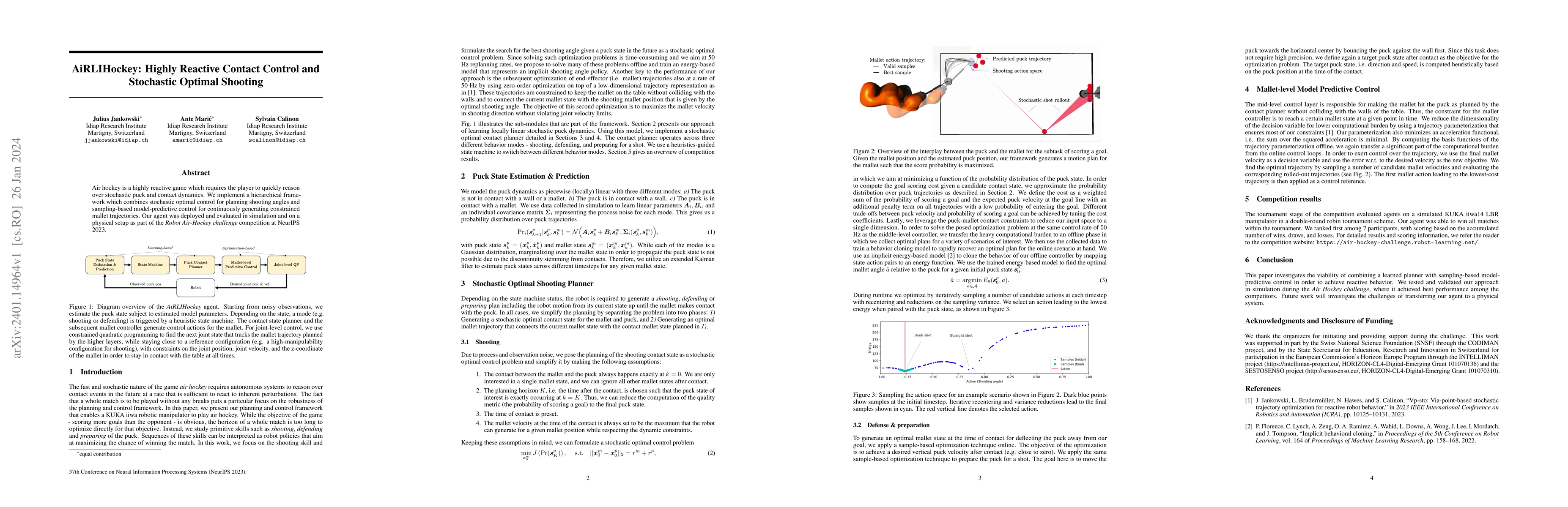 Thumbnail for AiRLIHockey: Highly Reactive Contact Control and Stochastic Optimal
  Shooting