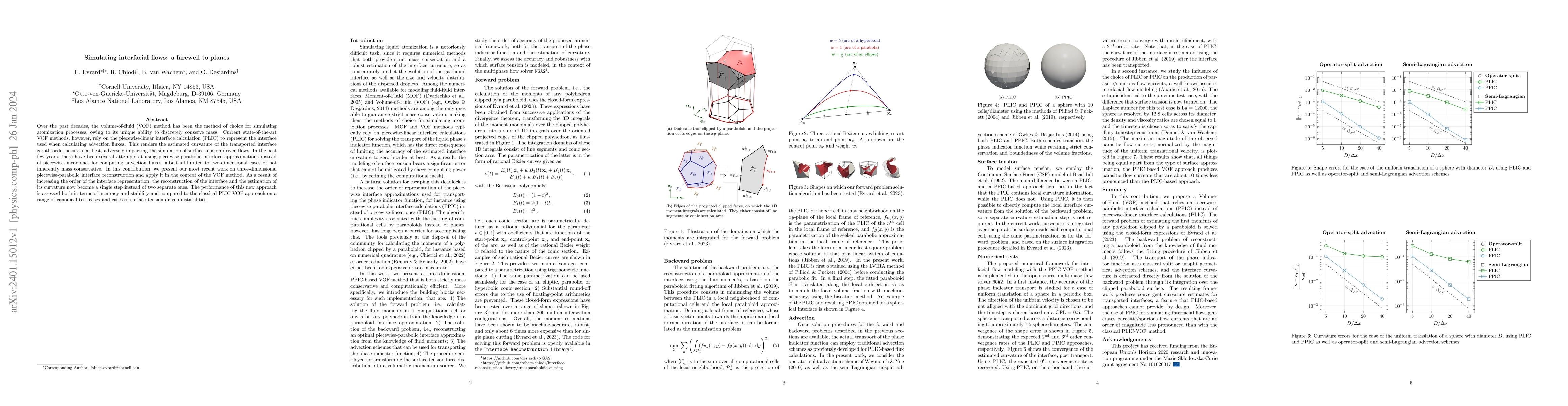 Thumbnail for Simulating interfacial flows: a farewell to planes