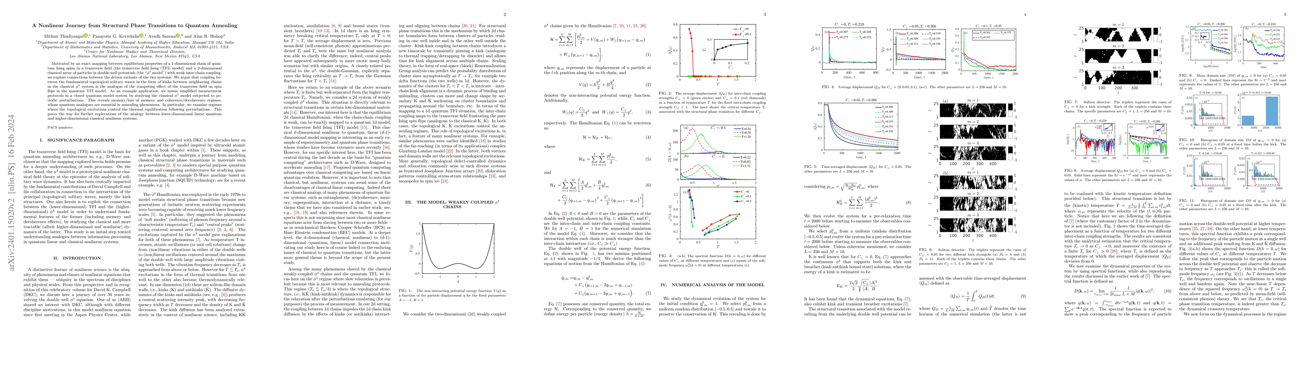 Thumbnail for A Nonlinear Journey from Structural Phase Transitions to Quantum
  Annealing
