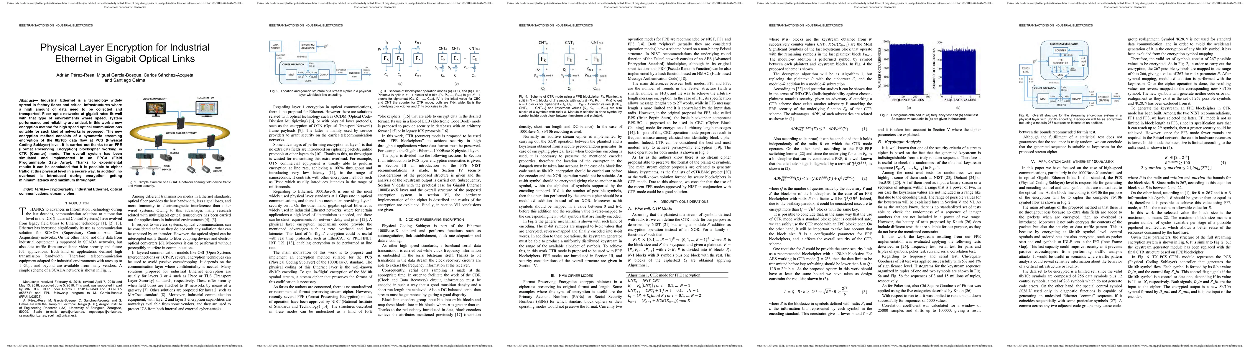 Thumbnail for Physical Layer Encryption for Industrial Ethernet in Gigabit Optical
  Links