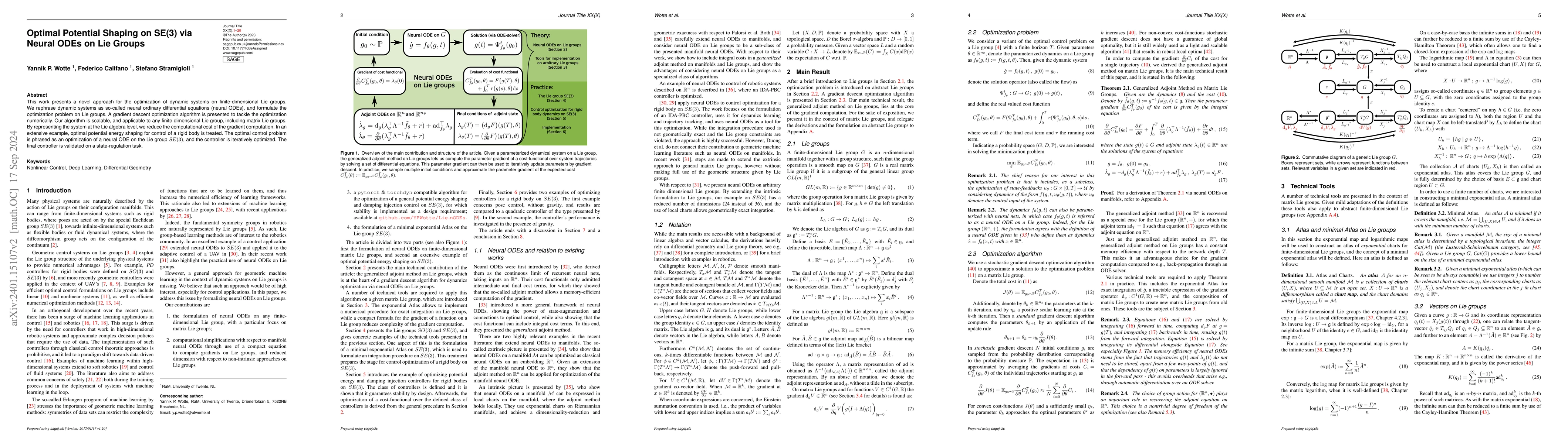 Thumbnail for Optimal Potential Shaping on SE(3) via Neural ODEs on Lie Groups