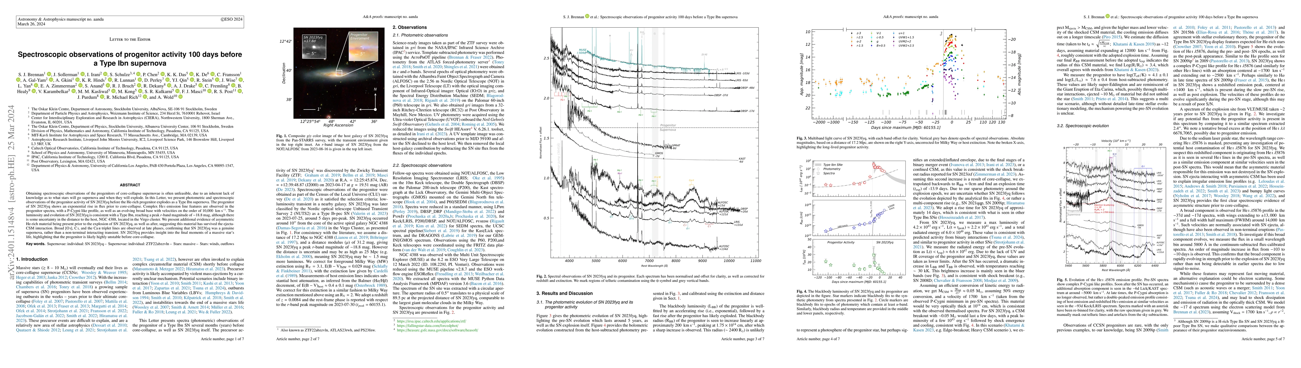 Thumbnail for Spectroscopic observations of progenitor activity 100 days before a Type
  Ibn supernova