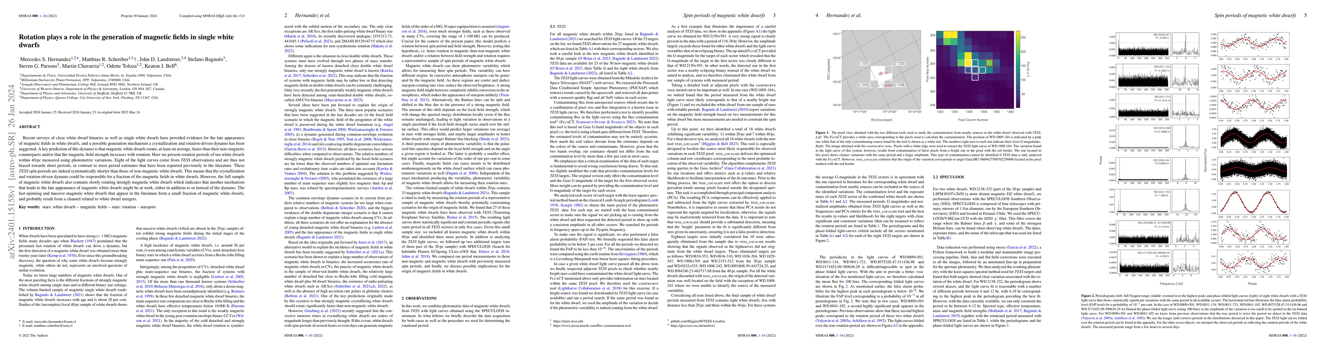 Thumbnail for Rotation plays a role in the generation of magnetic fields in single
  white dwarfs