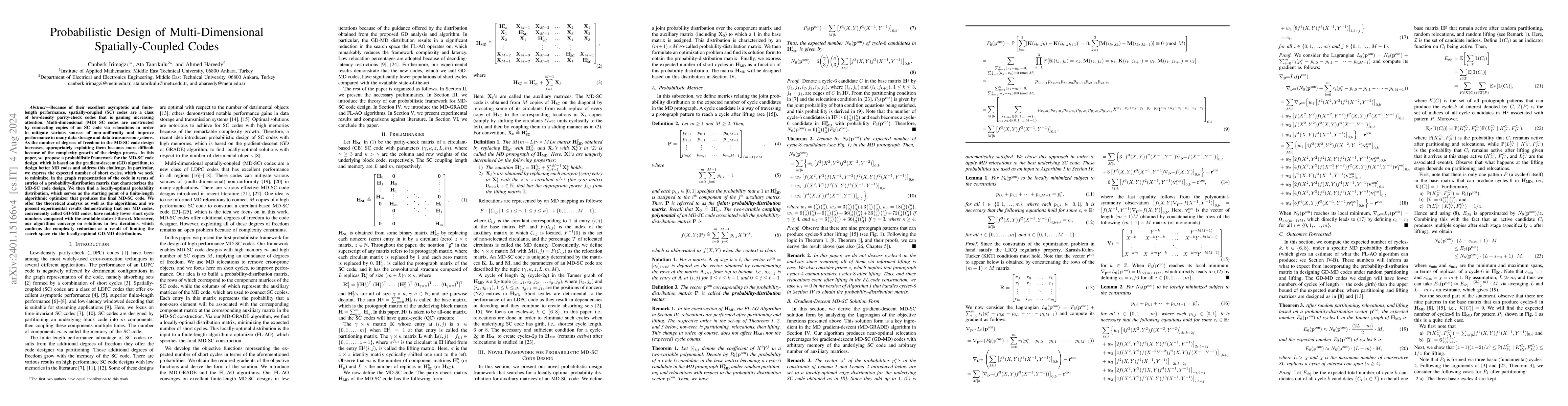 Thumbnail for Probabilistic Design of Multi-Dimensional Spatially-Coupled Codes