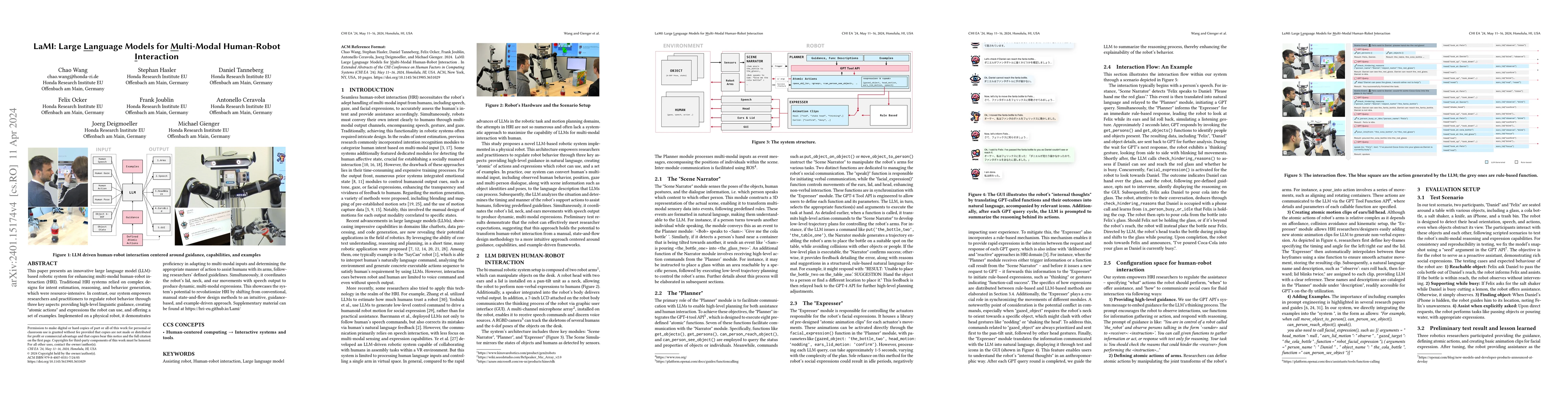 Thumbnail for LaMI: Large Language Models for Multi-Modal Human-Robot Interaction