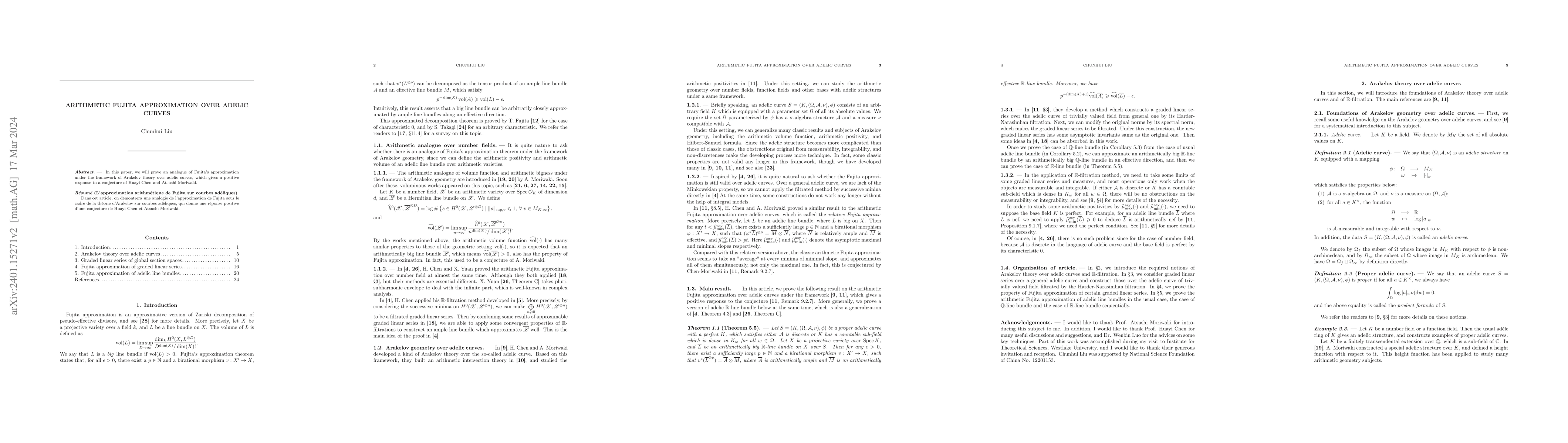 Thumbnail for Arithmetic Fujita approximation over adelic curves