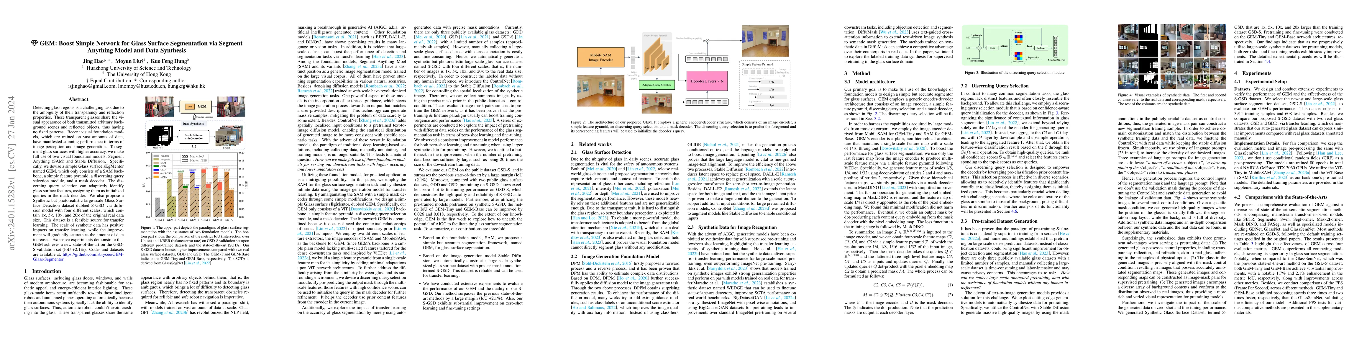 Thumbnail for GEM: Boost Simple Network for Glass Surface Segmentation via Segment
  Anything Model and Data Synthesis