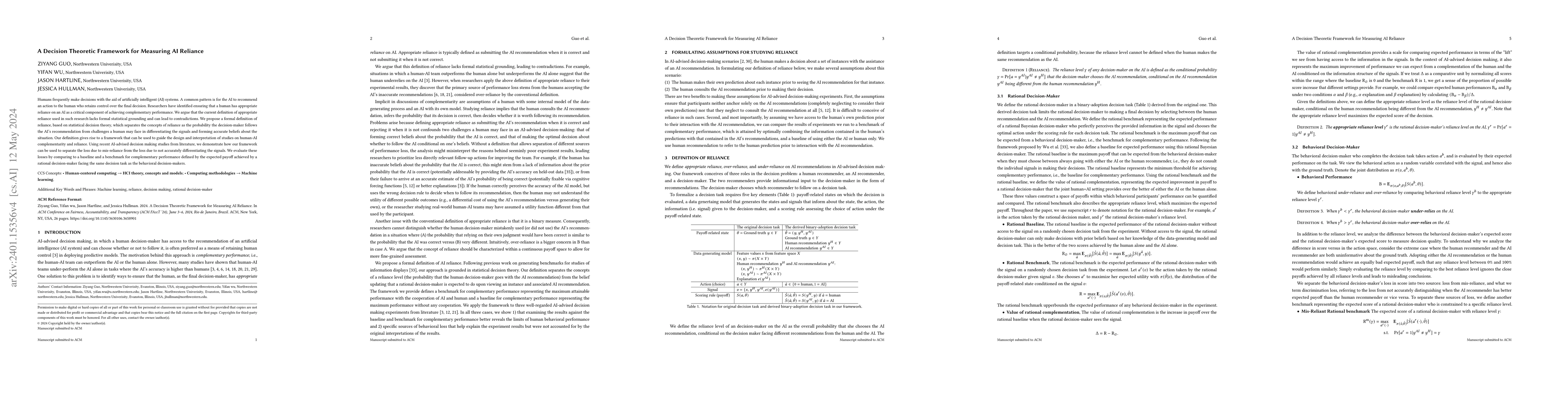 Thumbnail for A Decision Theoretic Framework for Measuring AI Reliance