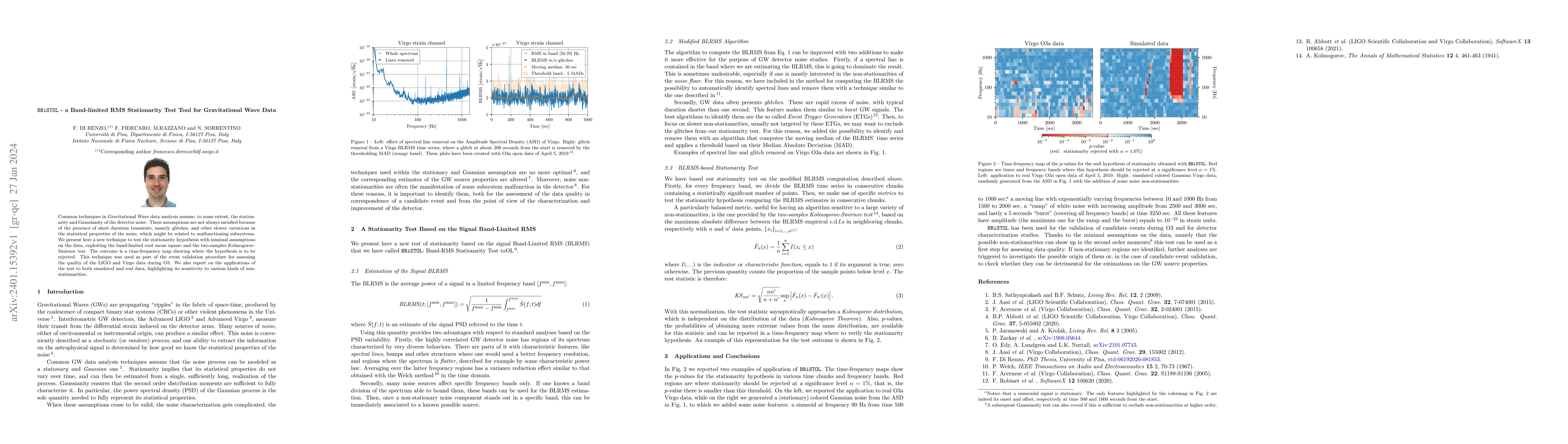 Thumbnail for BRiSTOL -- a Band-limited RMS Stationarity Test Tool for Gravitational
  Wave Data