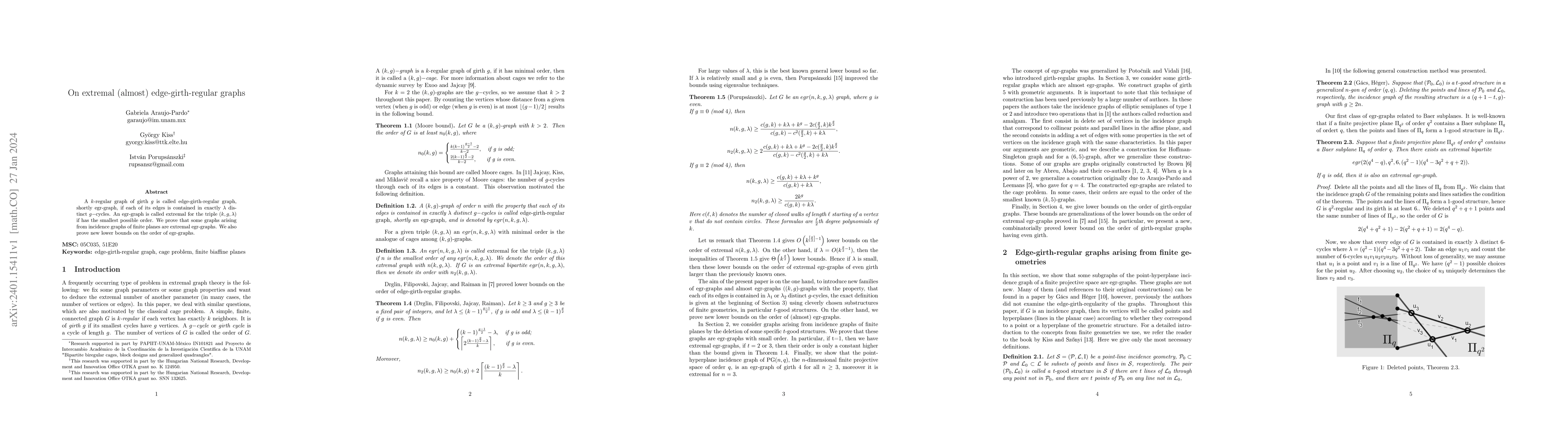 Thumbnail for On extremal (almost) edge-girth-regular graphs