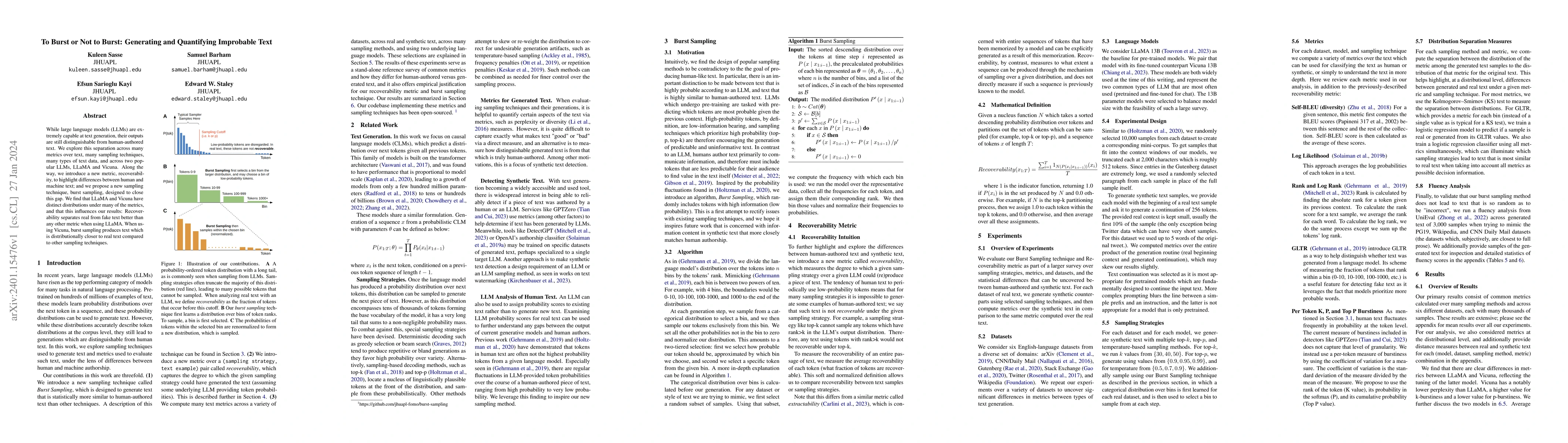Thumbnail for To Burst or Not to Burst: Generating and Quantifying Improbable Text