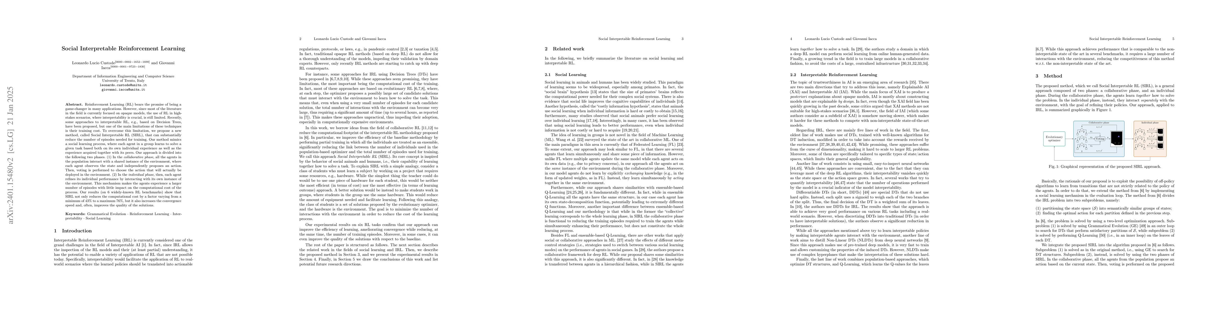 Thumbnail for Social Interpretable Reinforcement Learning