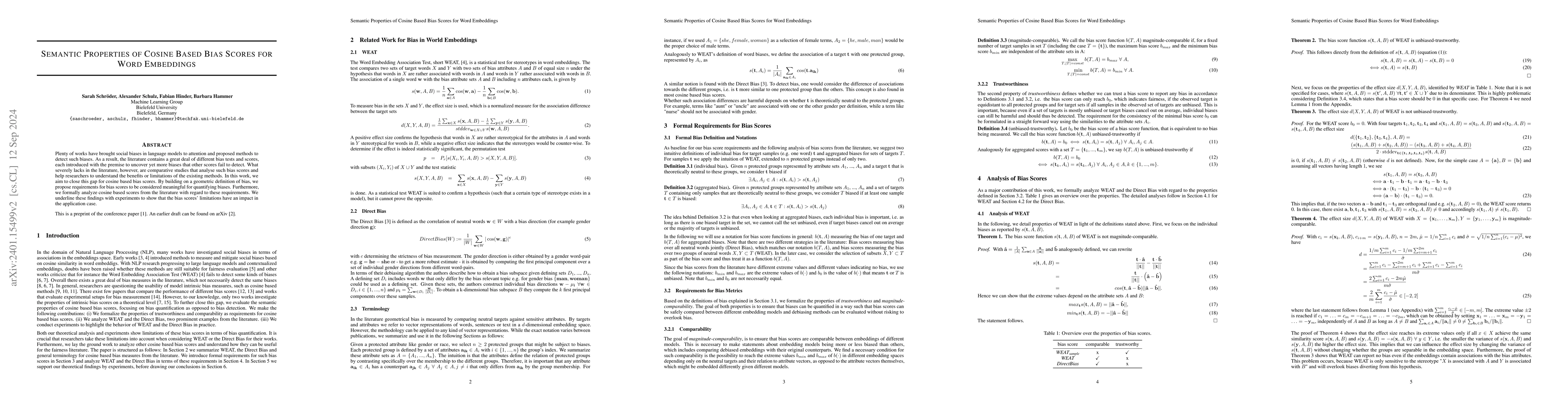Thumbnail for Semantic Properties of cosine based bias scores for word embeddings