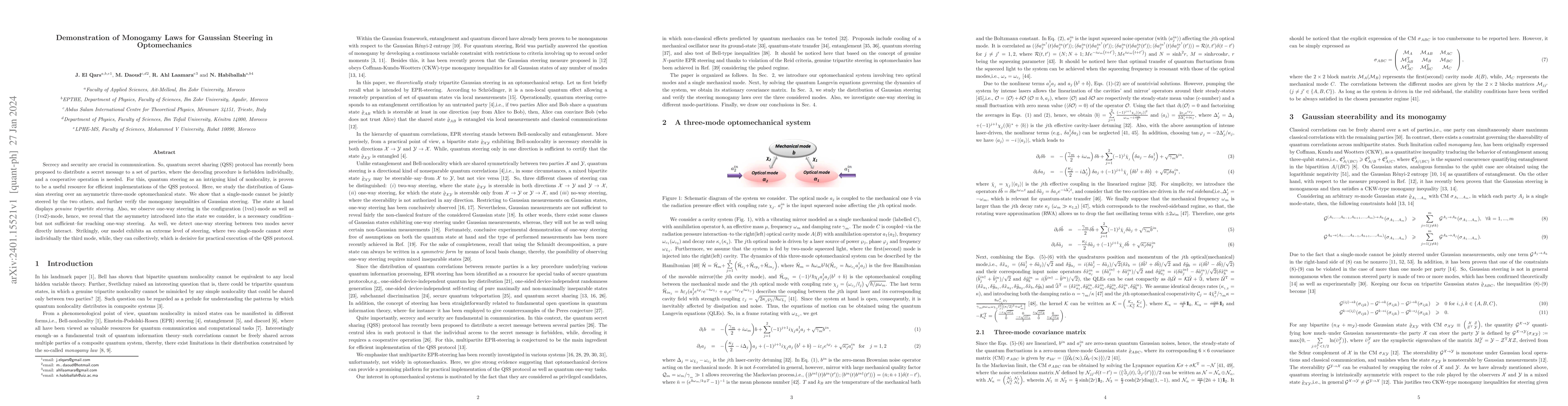 Thumbnail for Demonstration of monogamy laws for Gaussian steering in optomechanics