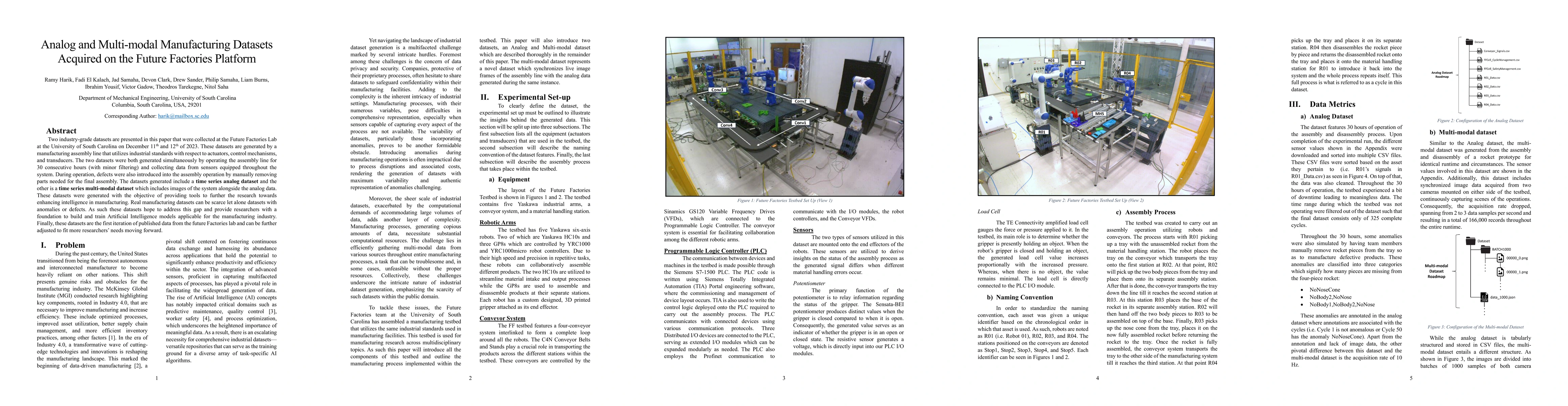 Thumbnail for Analog and Multi-modal Manufacturing Datasets Acquired on the Future
  Factories Platform