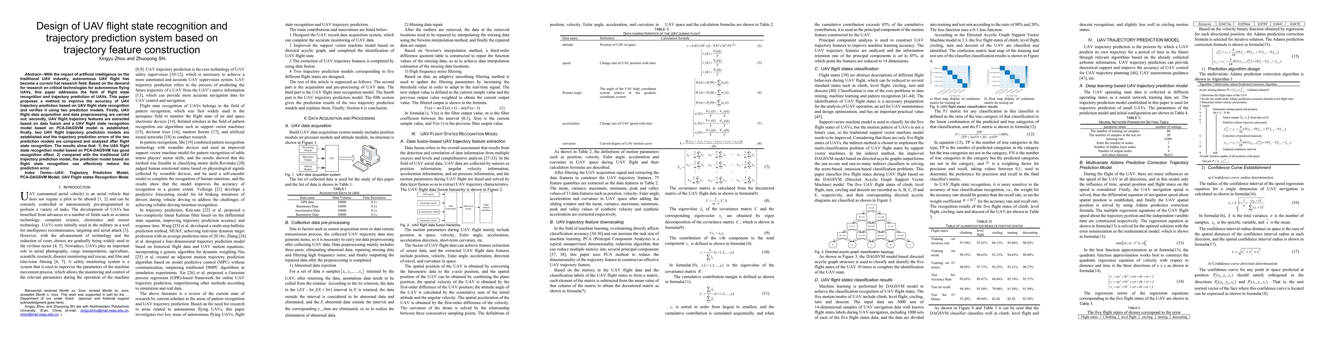 Thumbnail for Design of UAV flight state recognition and trajectory prediction system
  based on trajectory feature construction