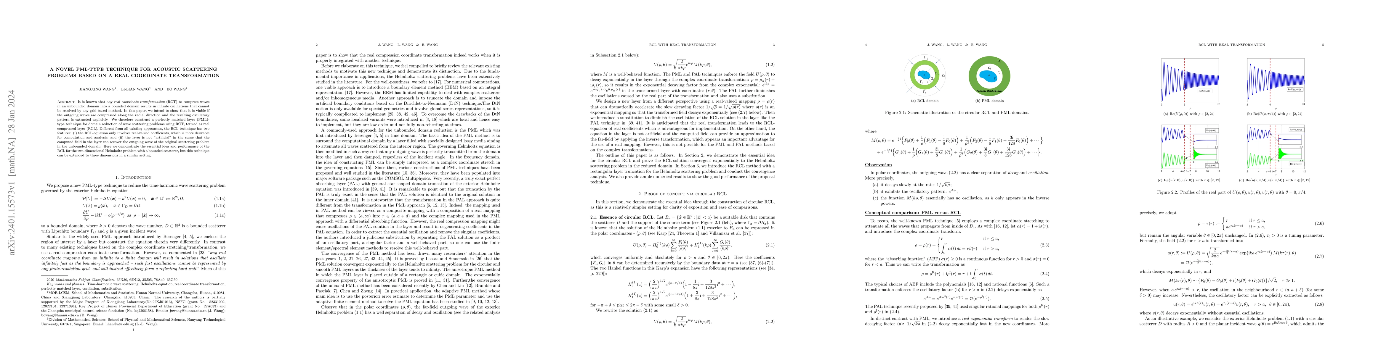 Thumbnail for A Novel PML-type Technique for Acoustic Scattering Problems based on A
  Real Coordinate Transformation