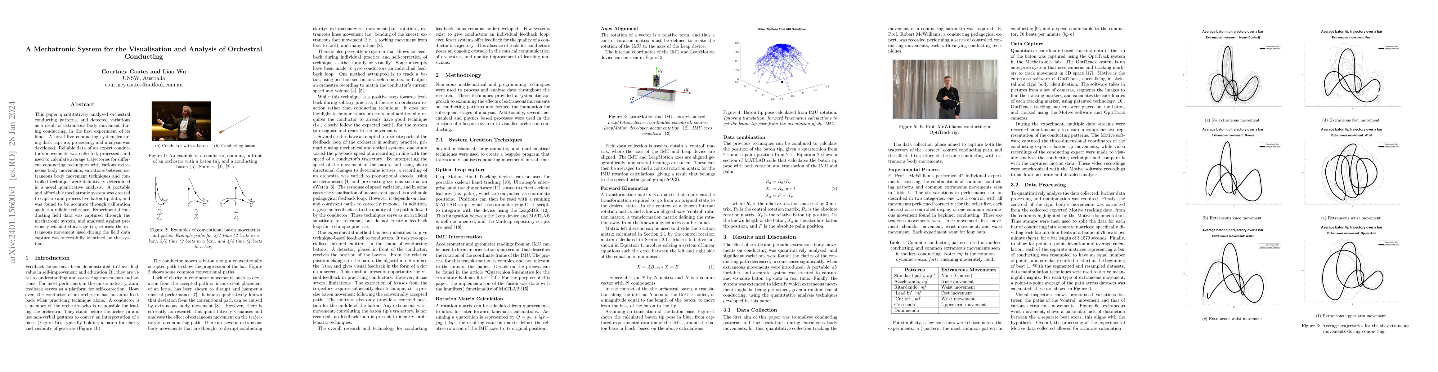 Thumbnail for A Mechatronic System for the Visualisation and Analysis of Orchestral
  Conducting