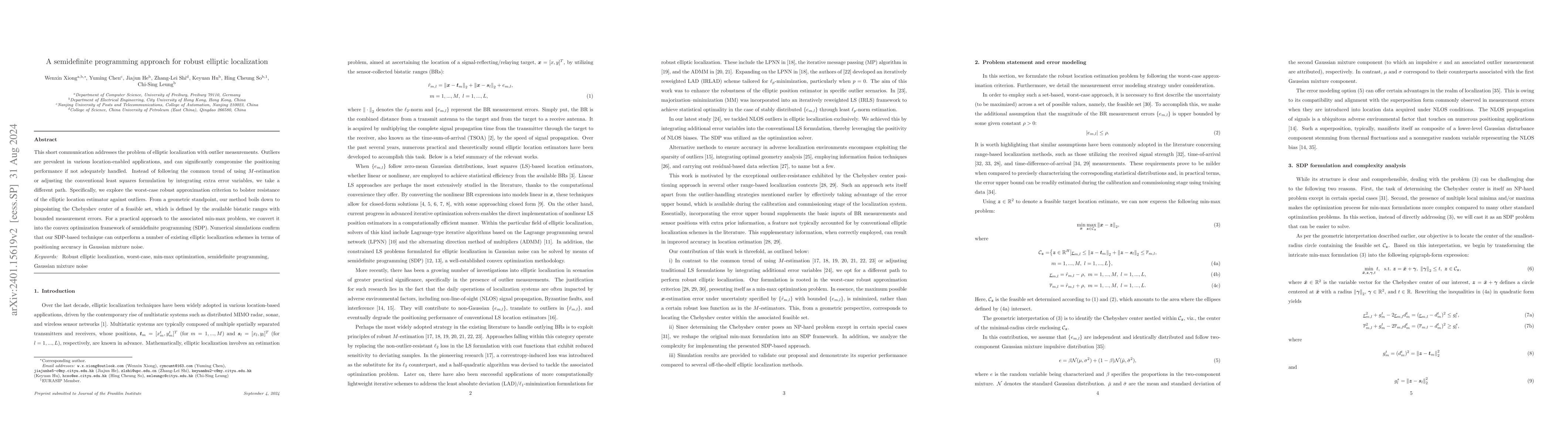 Thumbnail for A semidefinite programming approach for robust elliptic localization