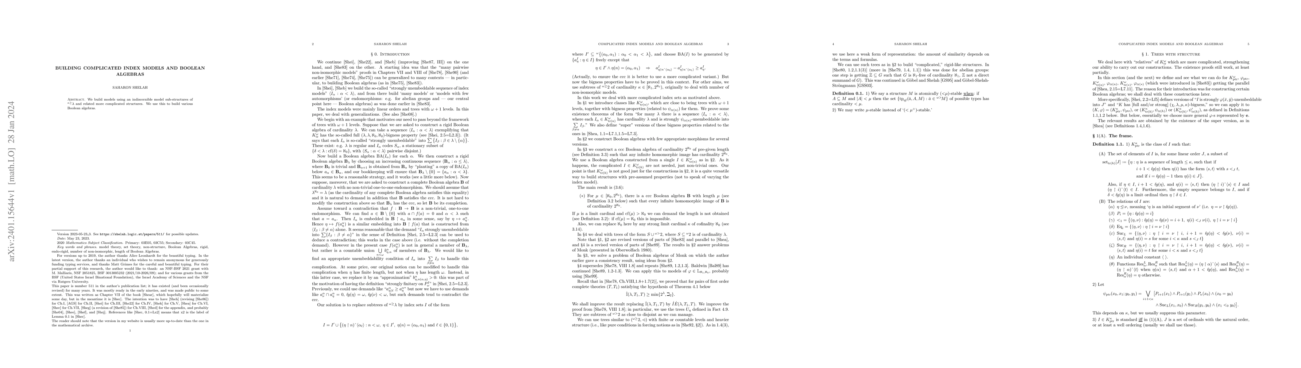 Thumbnail for Building complicated index models and Boolean algebras