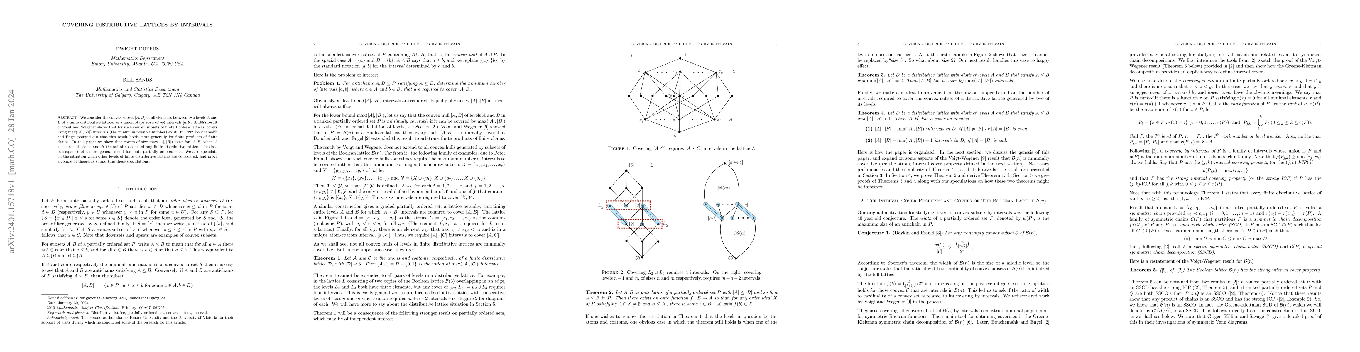 Thumbnail for Covering Distributive Lattices by Intervals