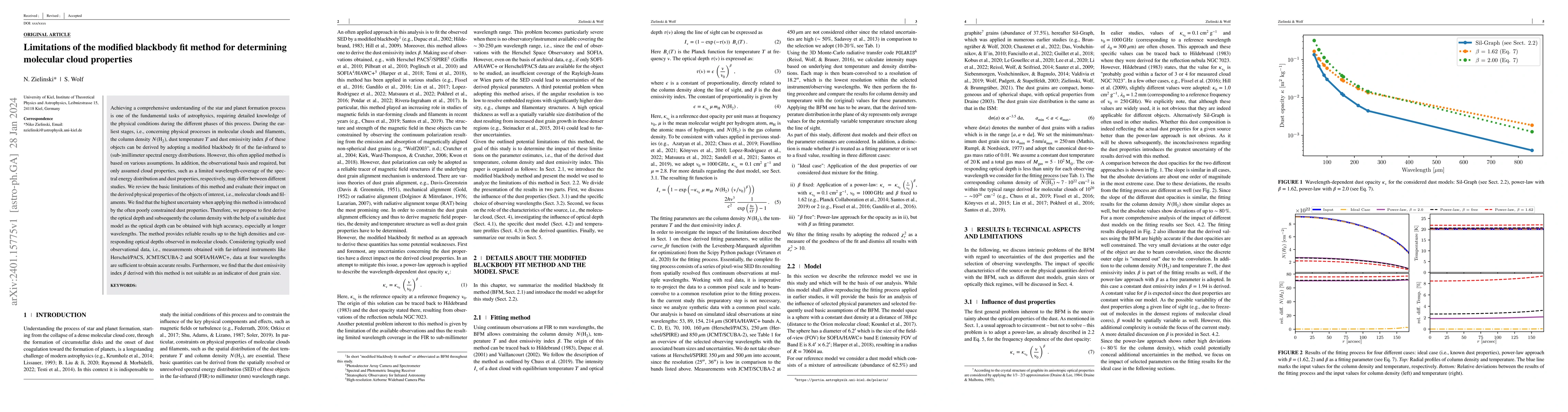 Thumbnail for Limitations of the modified blackbody fit method for determining
  molecular cloud properties