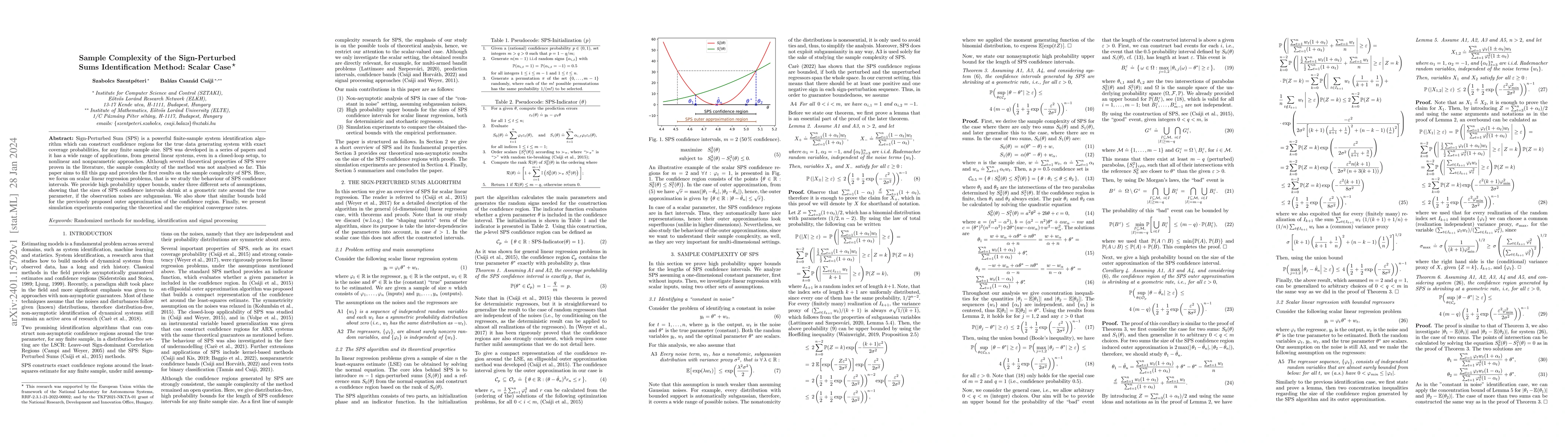 Thumbnail for Sample Complexity of the Sign-Perturbed Sums Identification Method:
  Scalar Case