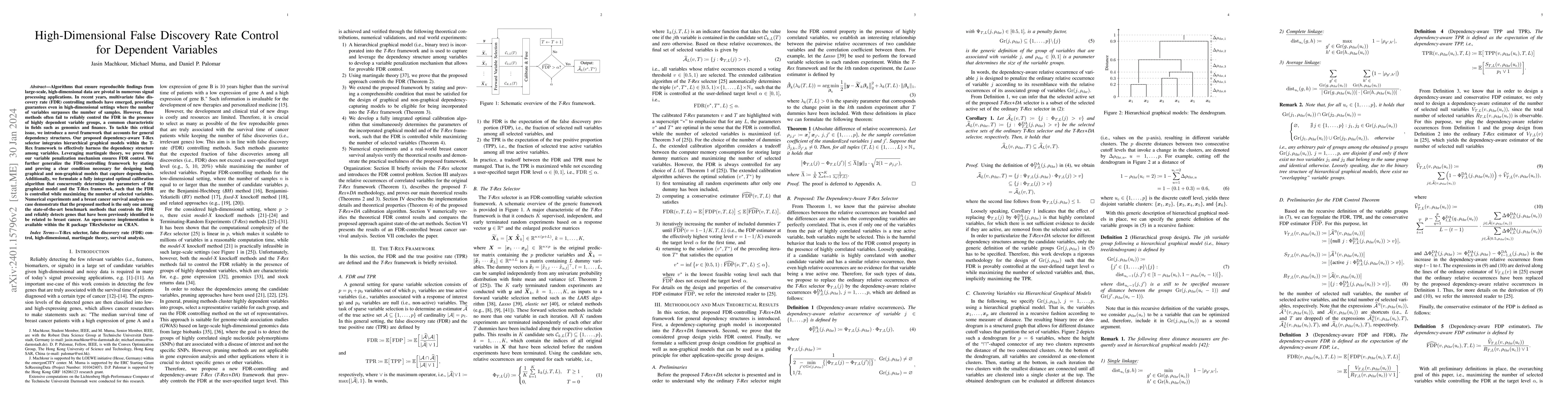 Thumbnail for High-Dimensional False Discovery Rate Control for Dependent Variables