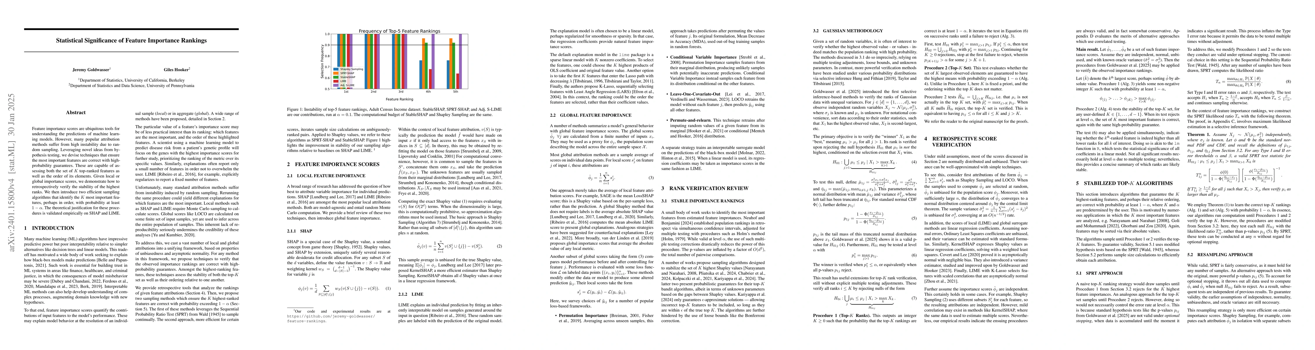 Thumbnail for Provably Stable Feature Rankings with SHAP and LIME