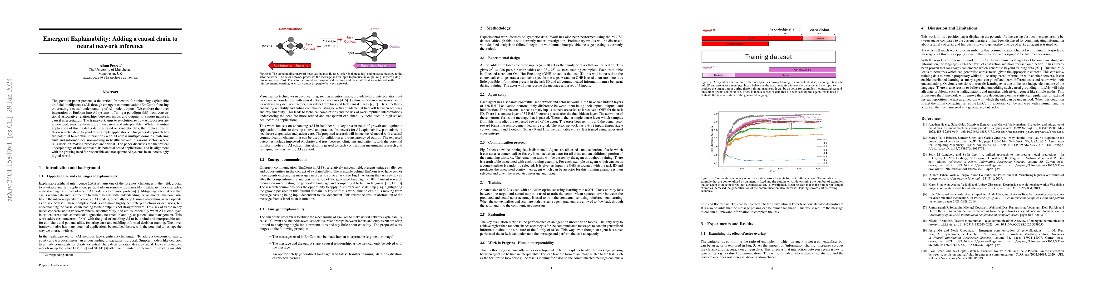 Thumbnail for Emergent Explainability: Adding a causal chain to neural network
  inference