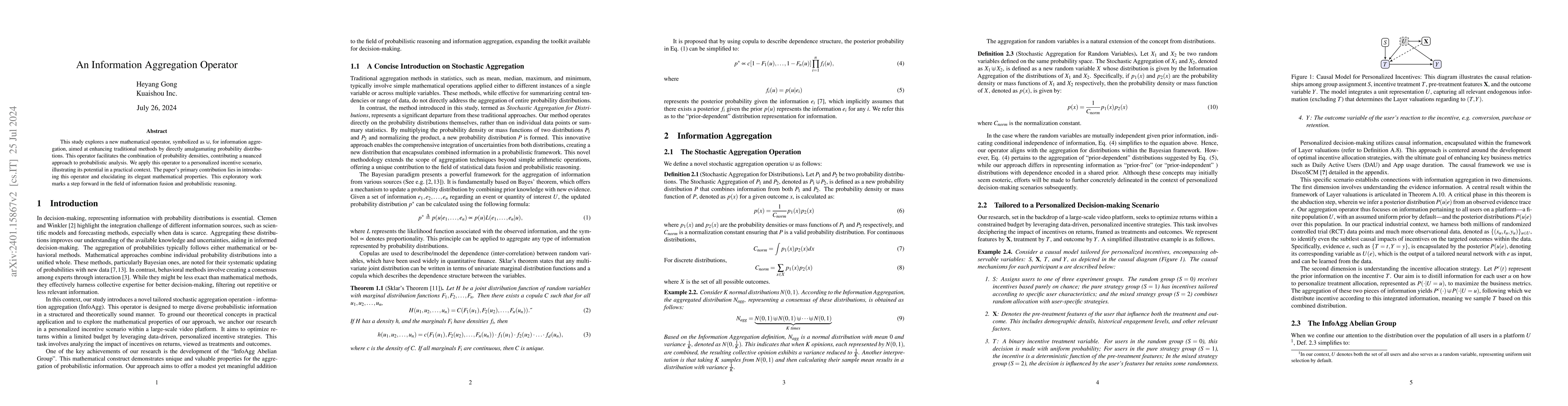 Thumbnail for An Information Aggregation Operator