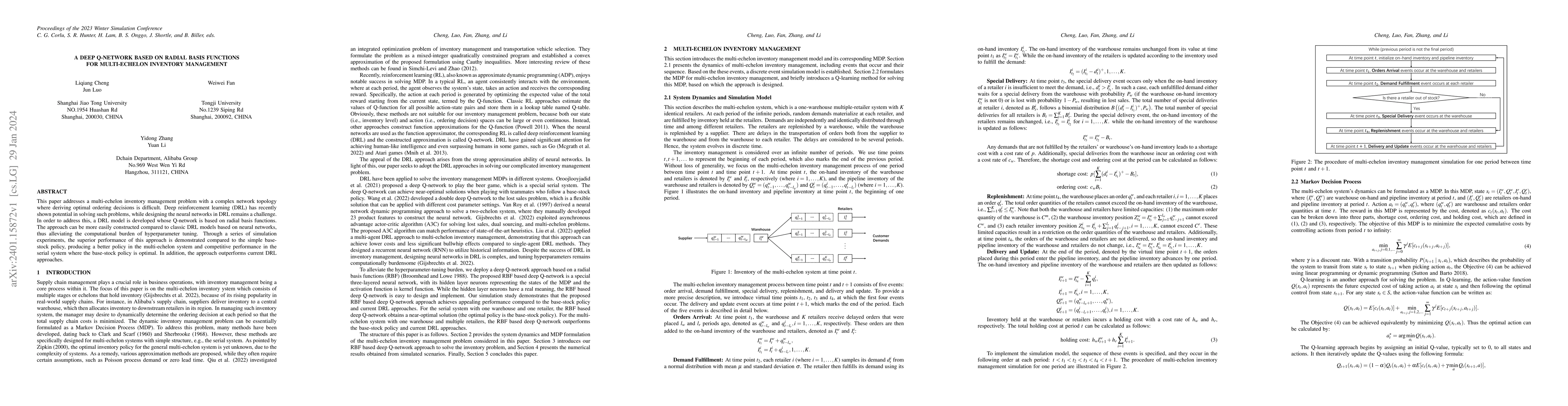 Thumbnail for A Deep Q-Network Based on Radial Basis Functions for Multi-Echelon
  Inventory Management