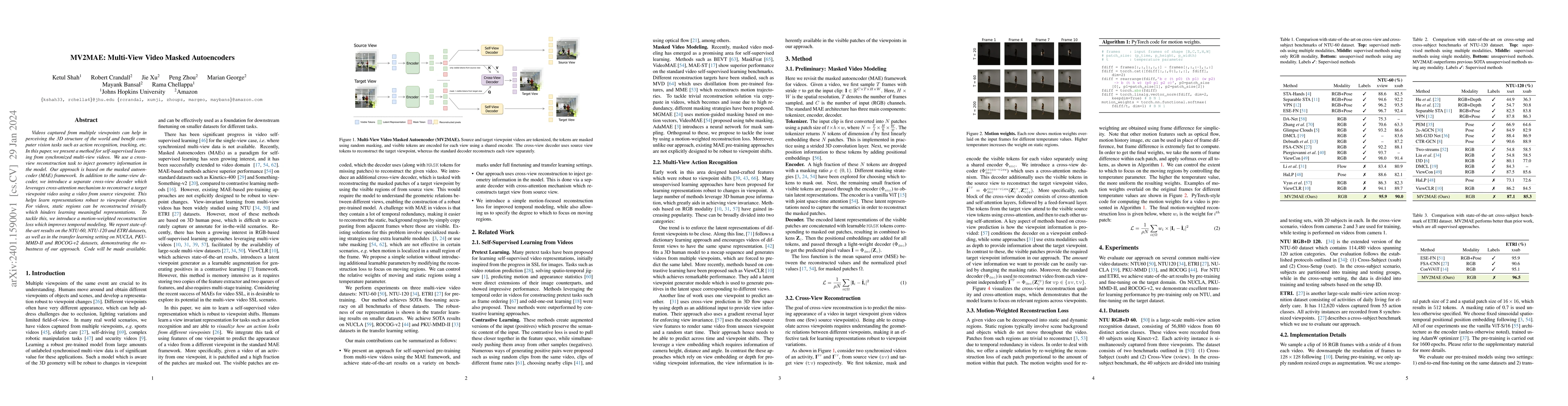 Thumbnail for MV2MAE: Multi-View Video Masked Autoencoders
