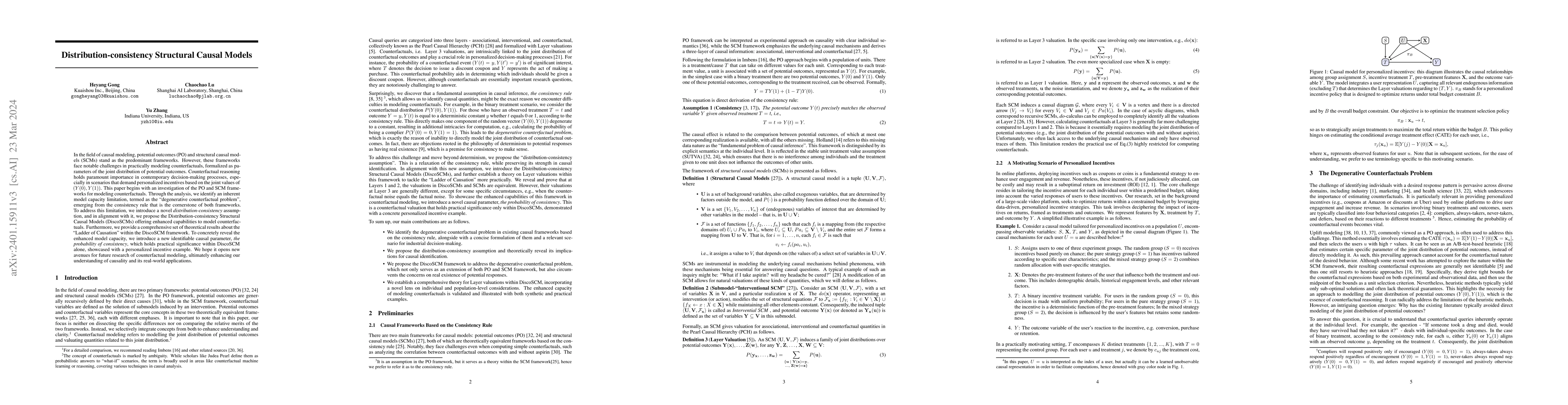 Thumbnail for Distribution-consistency Structural Causal Models