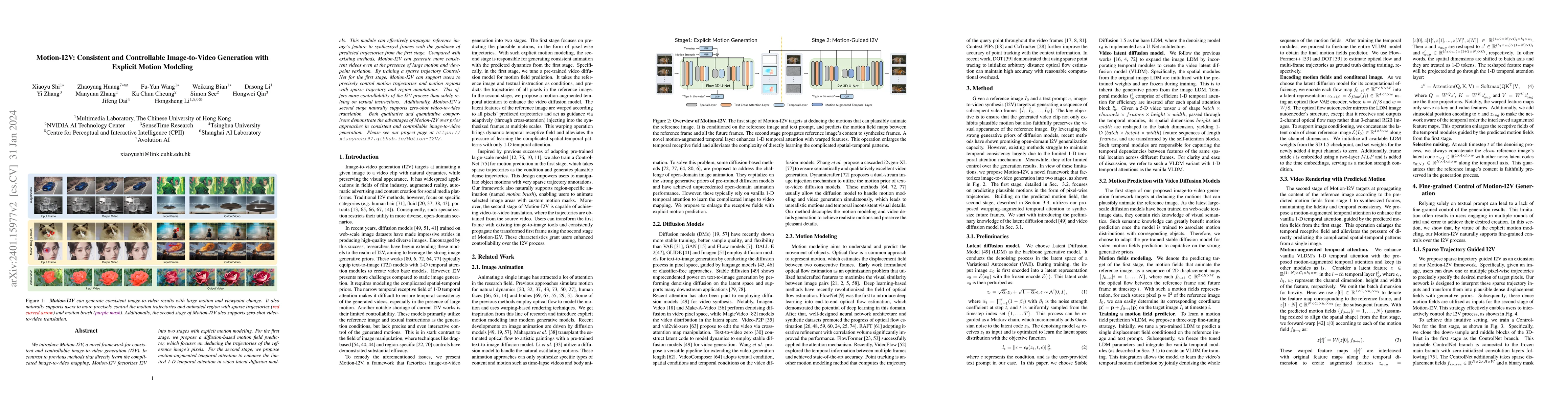 Thumbnail for Motion-I2V: Consistent and Controllable Image-to-Video Generation with
  Explicit Motion Modeling