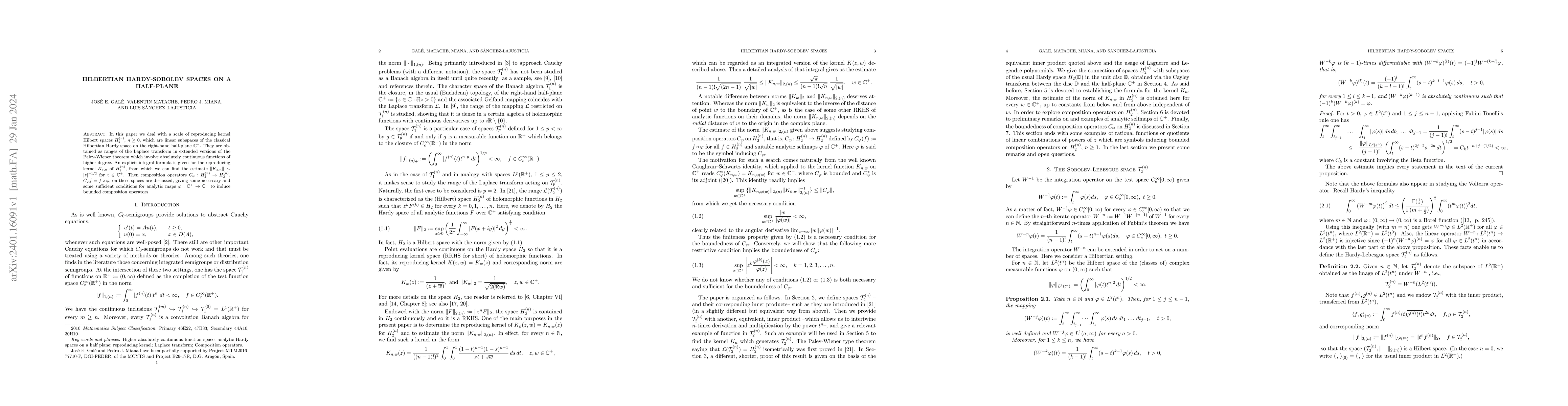 Thumbnail for Hilbertian Hardy-Sobolev spaces on a half-plane
