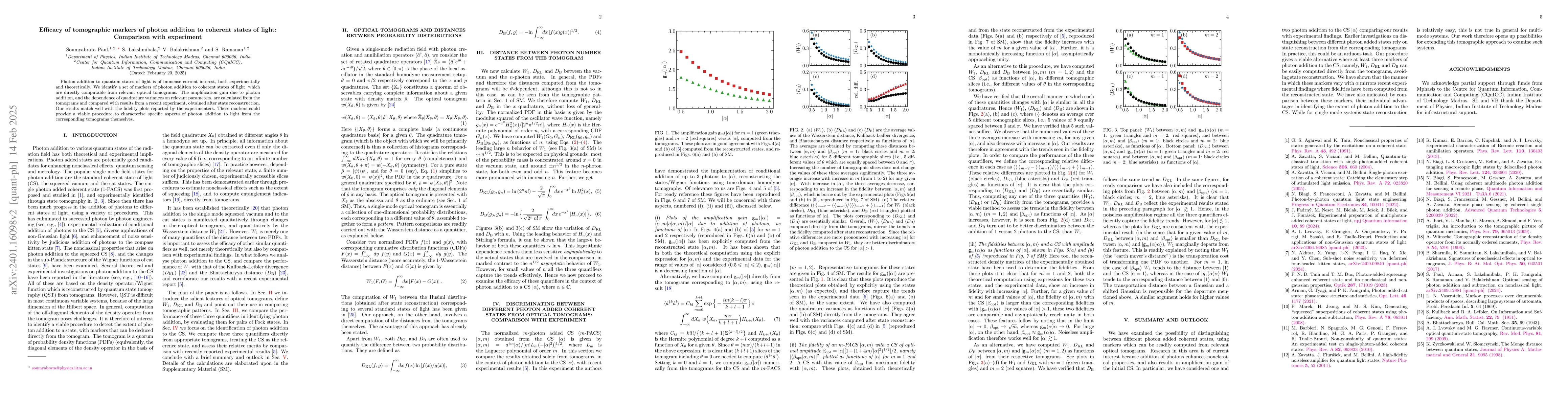 Thumbnail for Wasserstein distance and entropic divergences between quantum states of
  light