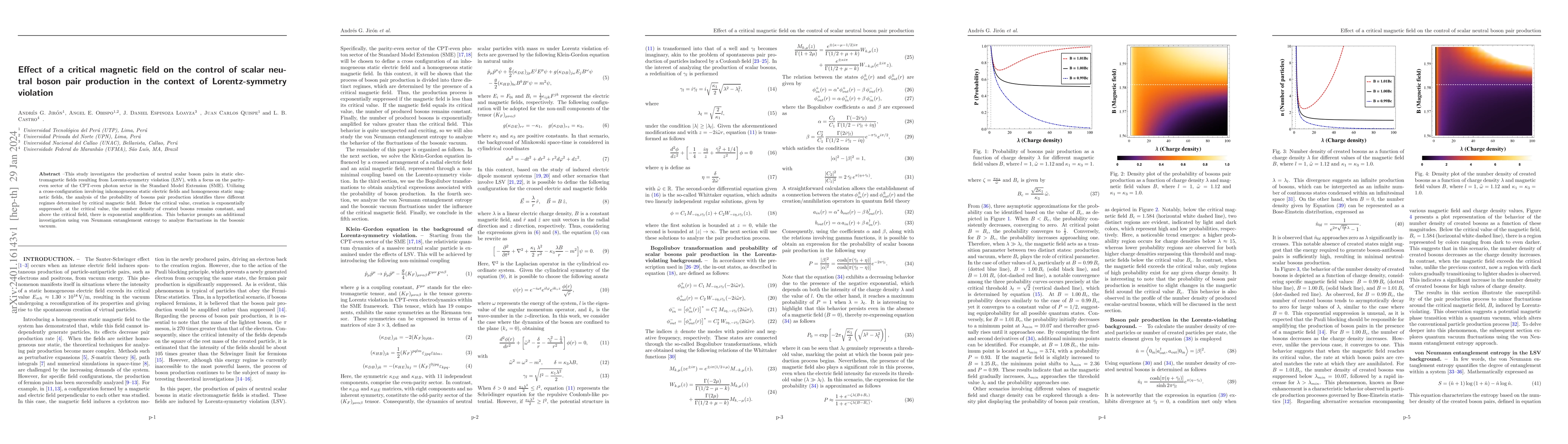 Thumbnail for Effect of a critical magnetic field on the control of scalar neutral
  boson pair production in the context of Lorentz-symmetry violation