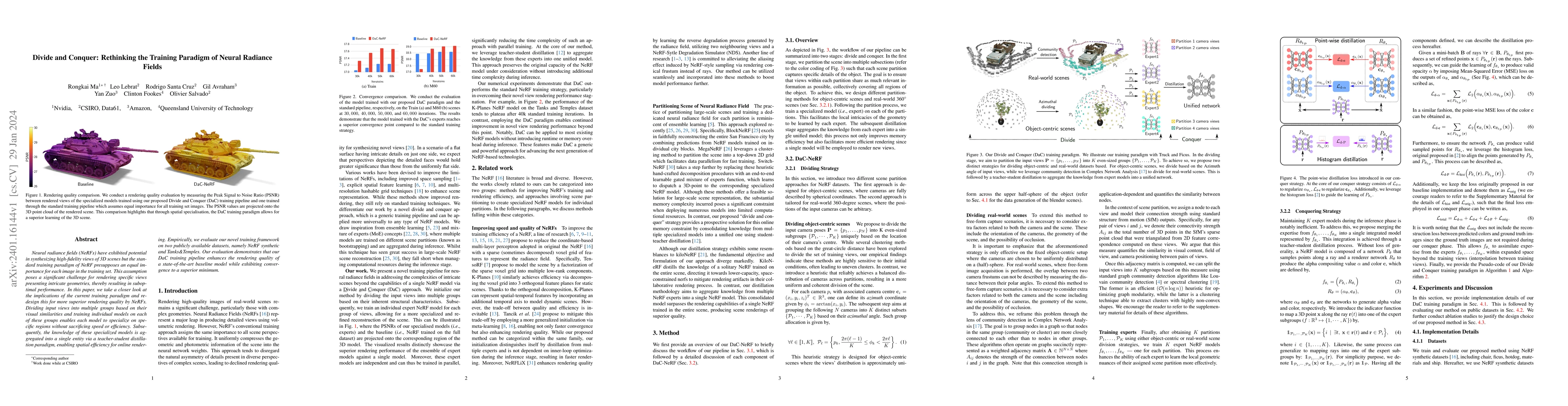 Thumbnail for Divide and Conquer: Rethinking the Training Paradigm of Neural Radiance
  Fields