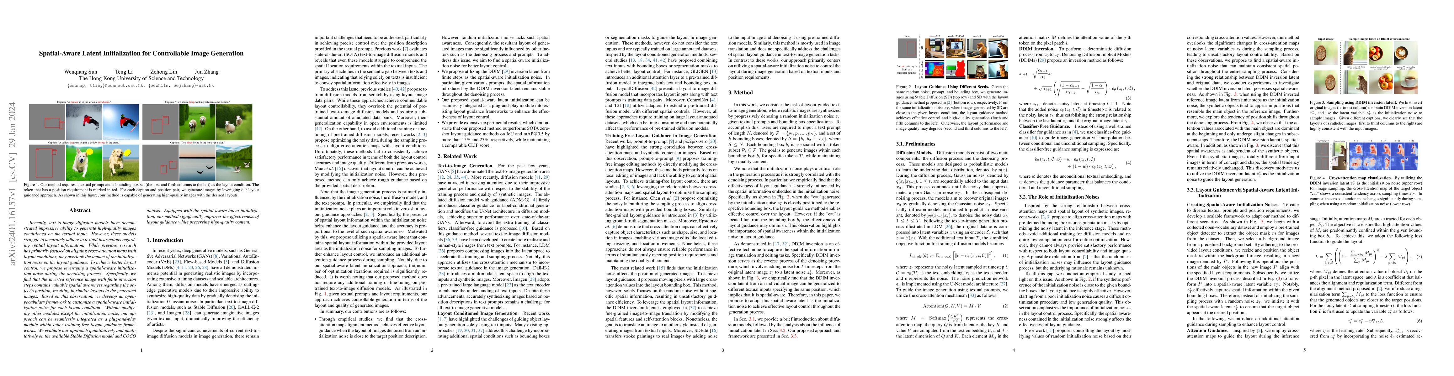 Thumbnail for Spatial-Aware Latent Initialization for Controllable Image Generation